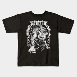 Fenrir Wolf Viking Norse Mythology Ragnarok Kids T-Shirt